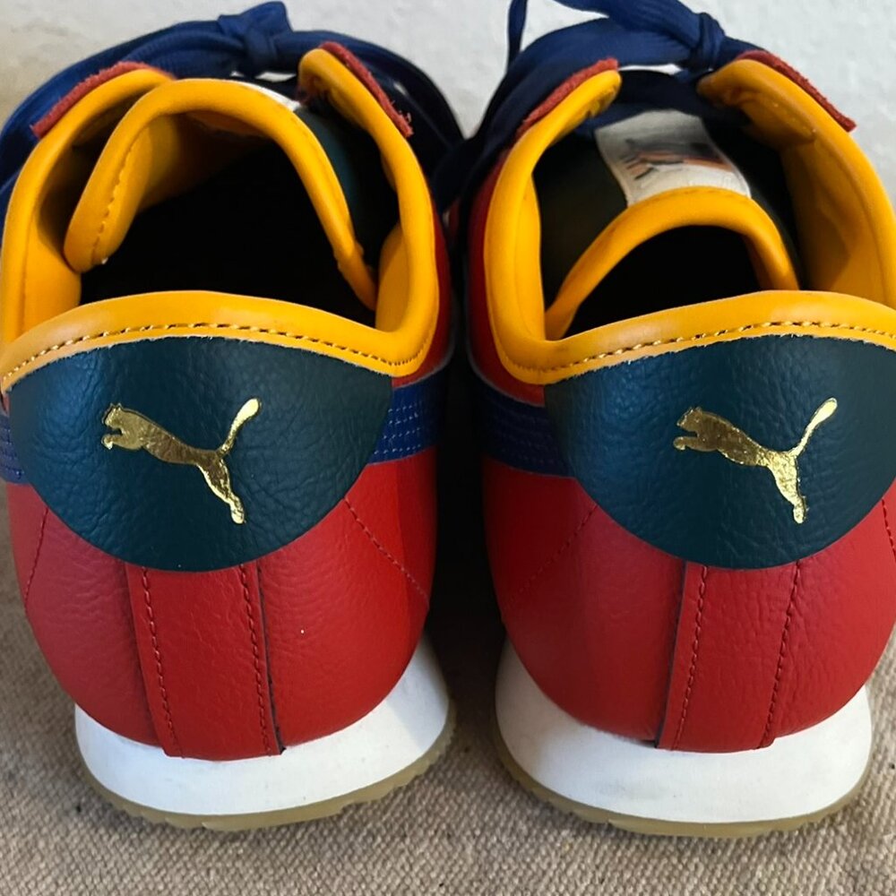 Puma Roma '68 New Heritage Red-Blue-Orange Sneaker's Sz 9.5 - Picture 3 of 15